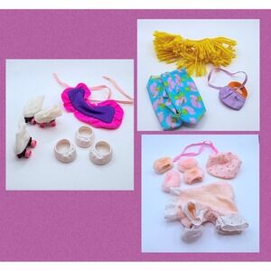 Vintage My Little Pony MLP Hasbro G1 Doll Clothes Accessory Lot Luau Pajamas+